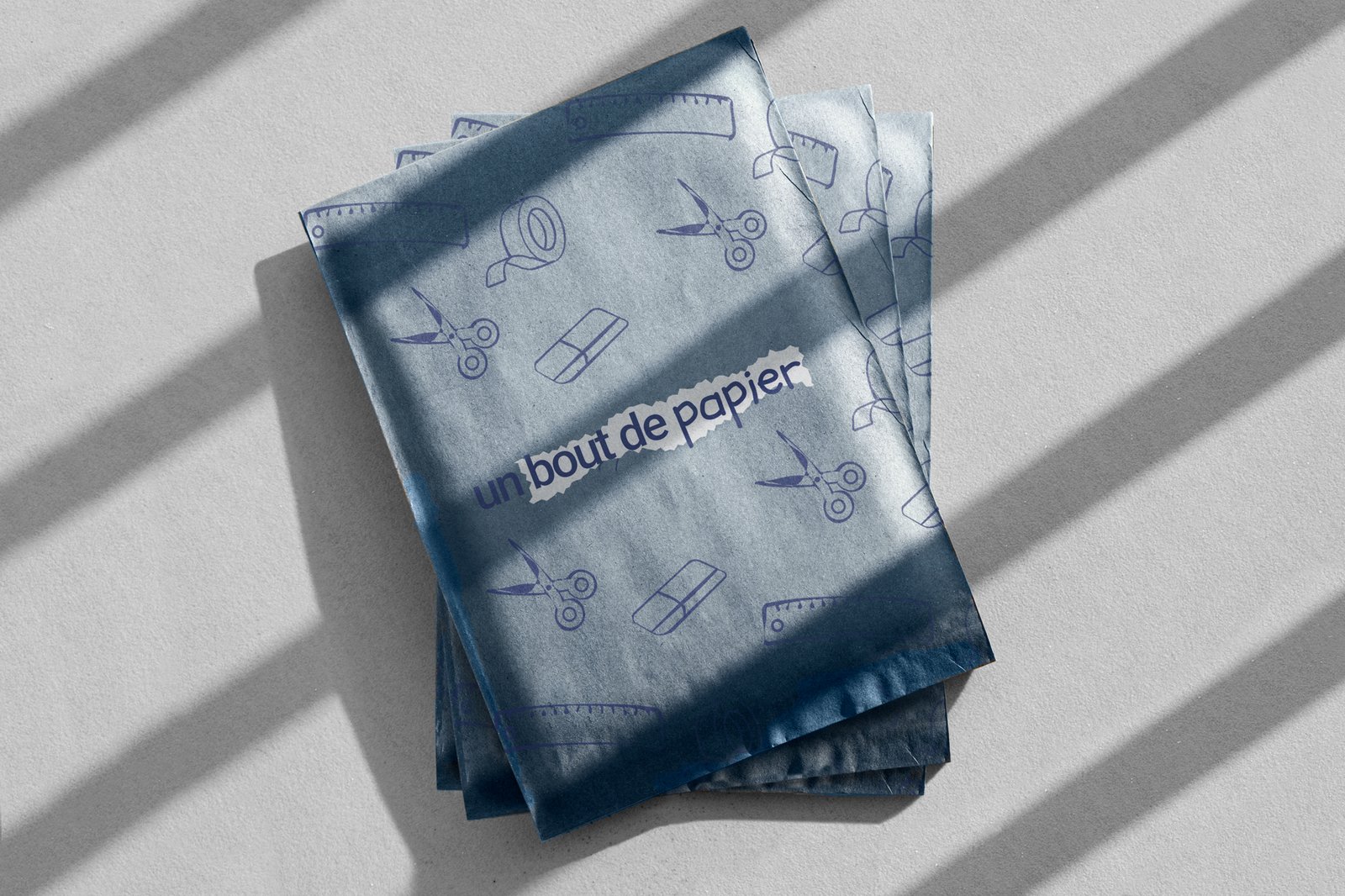 Enveloppes aux couleurs de "Un bout de papier"